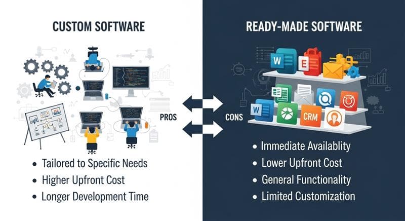 Custom Software VS Ready Made Software – Which is Better?